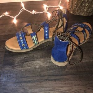Royal blue summer sandals ☀️